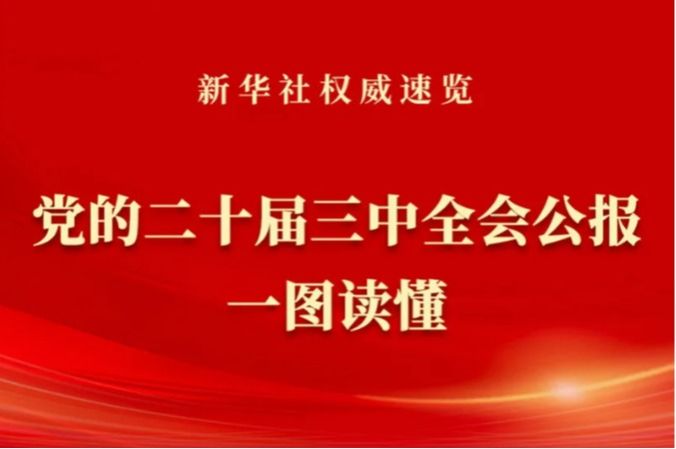 党的二十届三中全会公报一图读懂